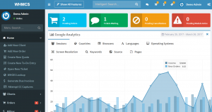 Centralized WHMCS Client Management Dashboard